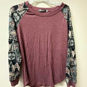 pattern long sleeve shirt